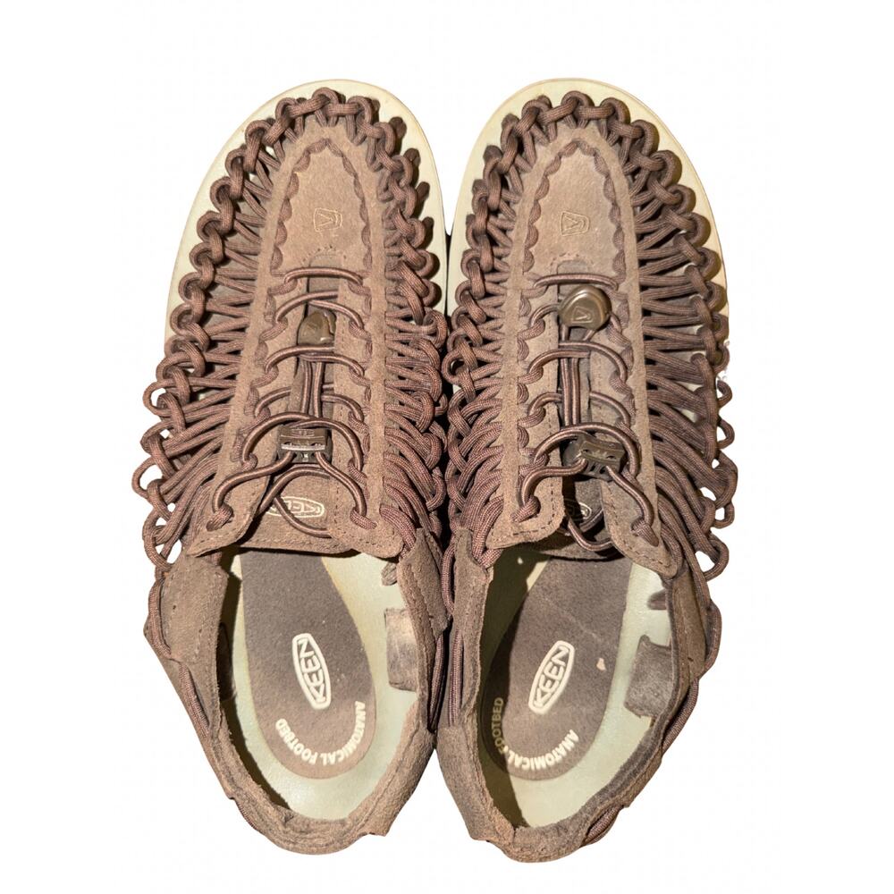 KEEN UNEEK Brown Men’s Size 10 Cord Sandals Comfort Casual Outdoor
